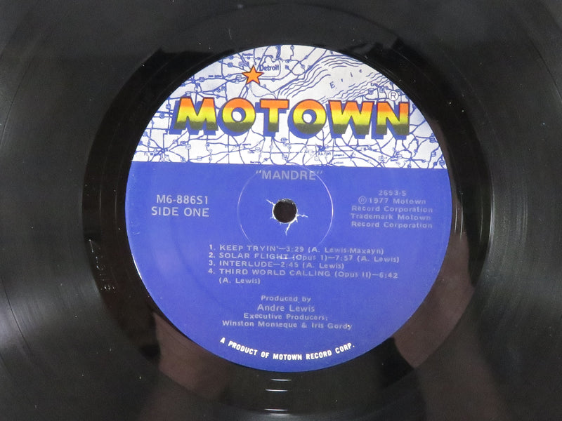 Mandre Self Titled 1977 Motown Records M6-886S1 Vinyl Album