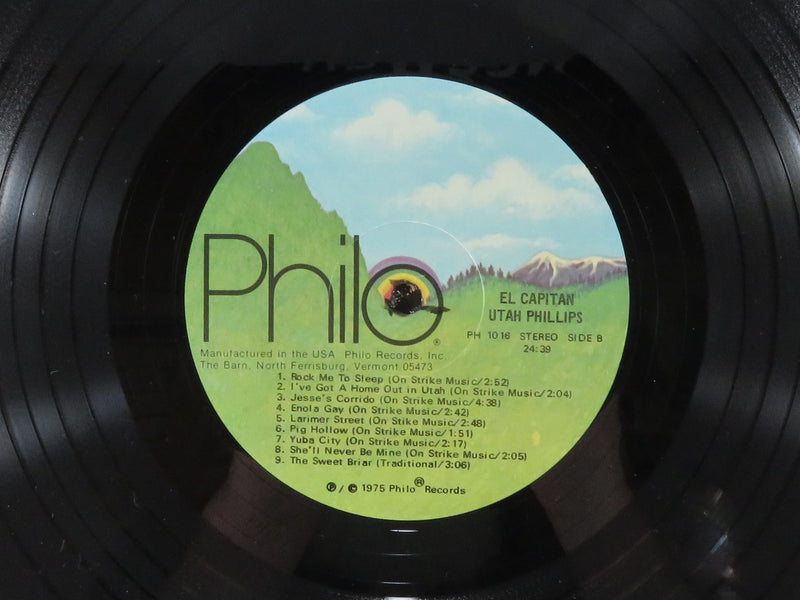 Utah Phillips El Capitan Philo Records 1016 1975 Vinyl Album