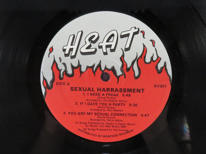 Sexual Harrassment I Need a Freak Autographed Montage Records SV 301 Vinyl Album