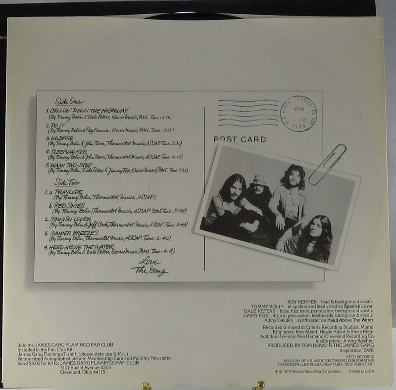James Gang Miami 1974 ATCO Records SD 36-102 Monarch Pressing Vinyl Album