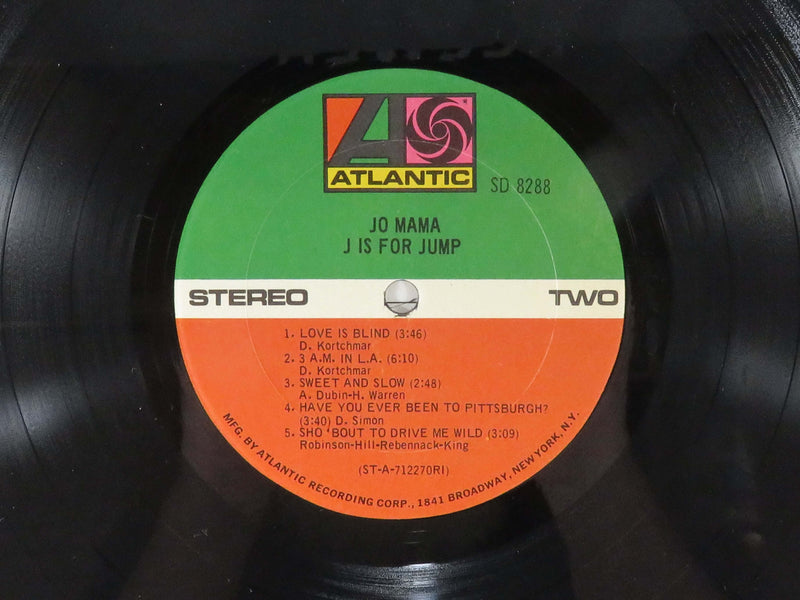 Jo Mama J Is For Jump 1971 Atlantic Records SD 8288 Presswell Pressing Vinyl Album