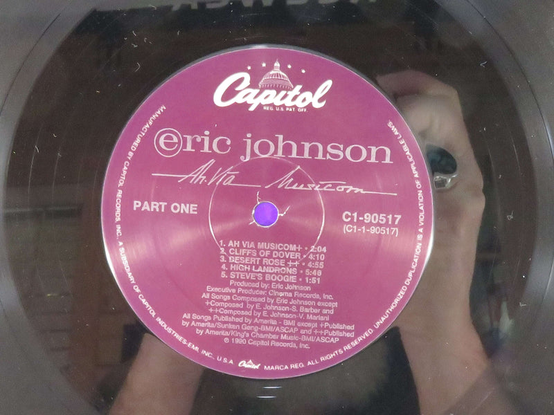 Eric Johnson Ah Via Musicom 1990 Capitol Records C1-90517 Specialty Records Vinyl Album