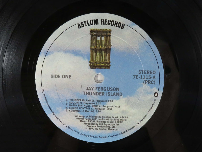 Jay Ferguson Thunder Island Asylum Records PRC Richmond Pressing 7E-1115 Vinyl Album