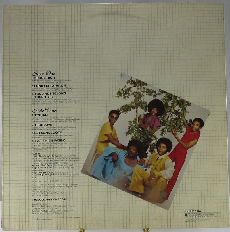Faze-O Riding High 1977 She Records SH 740 Promotional Copy RI Label Vinyl Album