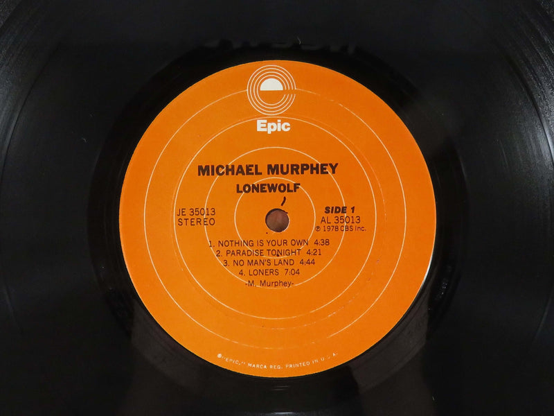 Autographed Michael Murphey Lone Wolf Epic Records JE 35013 Promo Copy Vinyl Album