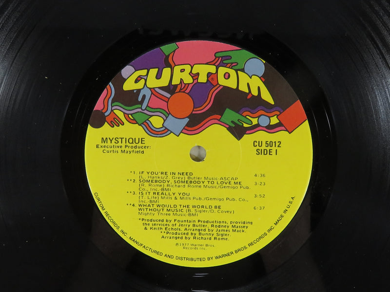 Mystique Featuring Ralph Johnson 1977 Curtom Records CU 5012 Vinyl Album