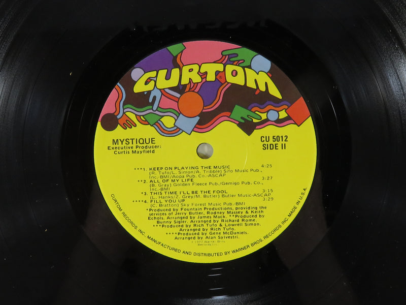 Mystique Featuring Ralph Johnson 1977 Curtom Records CU 5012 Vinyl Album