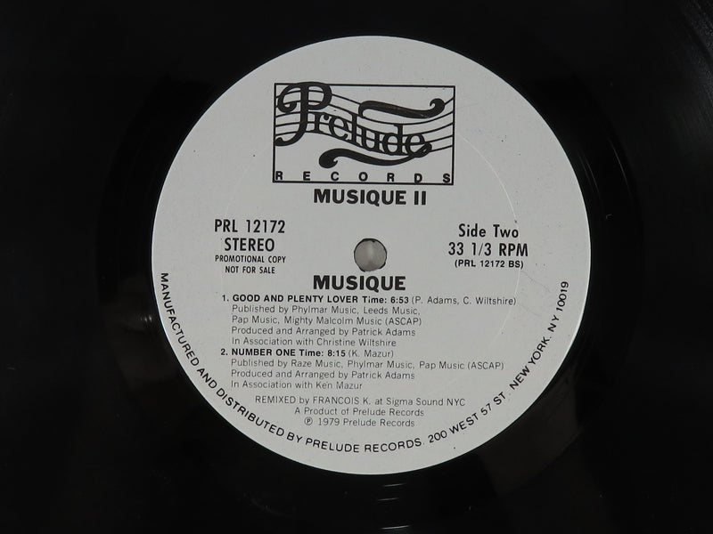 Musique II (2) 1979 Prelude Records PRL 12172 Promo Terre Haute Vinyl Album