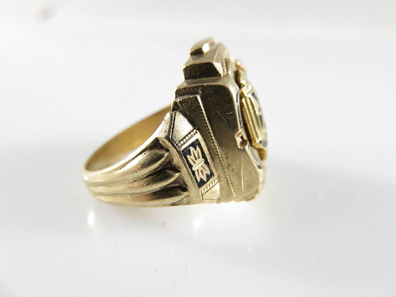 1958 High School Class Ring St. John Veritas Nowak 10K Gold & Enamel Sz 9 Mens - Just Stuff I Sell