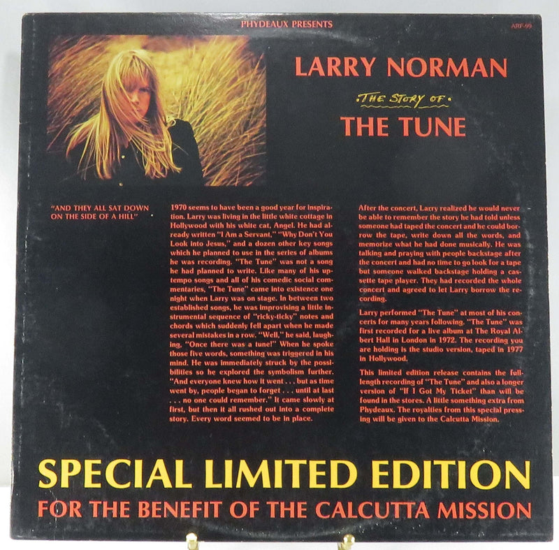 Larry Norman The Story of The Tune Limited Edition 1983 Phydeaux Inc ARF-99 Vinyl Album