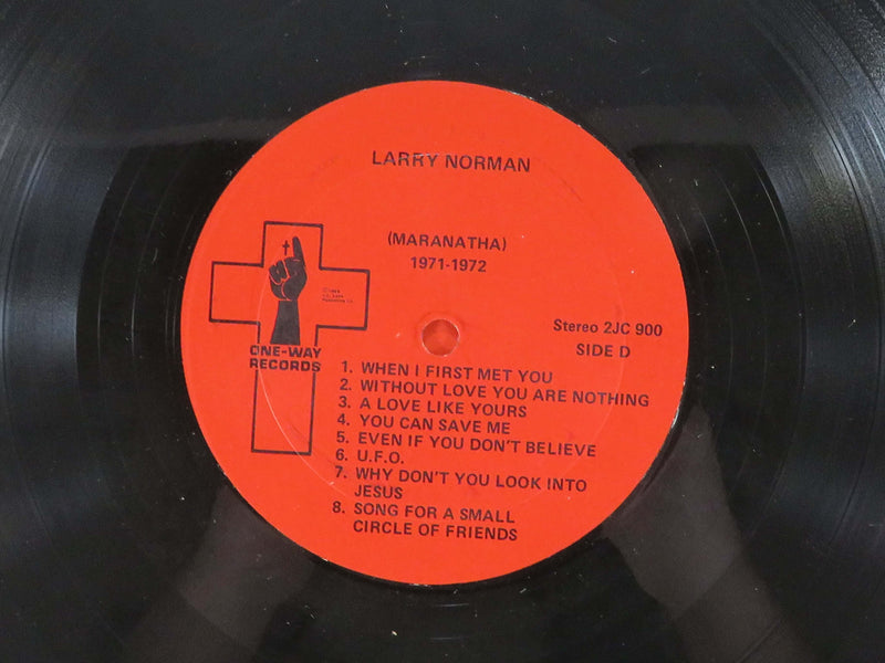 Larry Norman Bootleg 1972 Red Label One-Way Records 2JC 900 2 X Vinyl Album