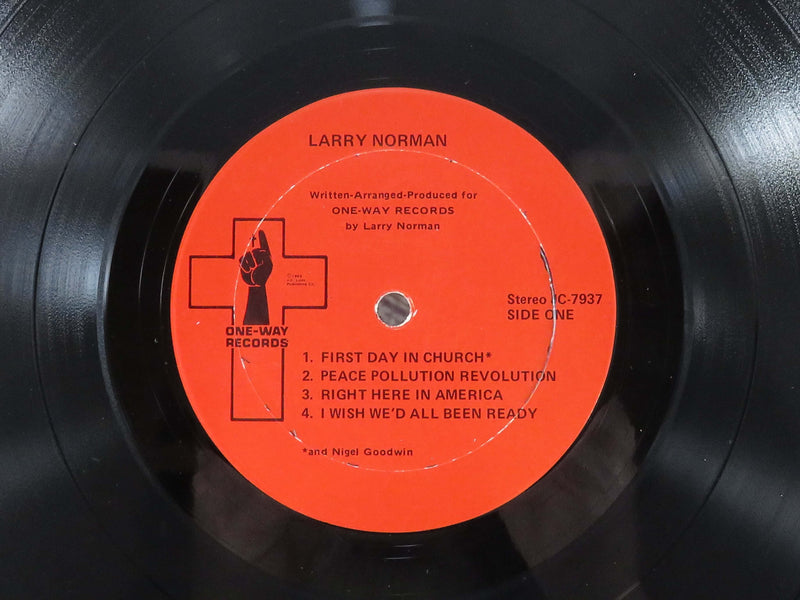 Larry Norman Street Level 1972 One-Way Records JC-7937 Vinyl Album