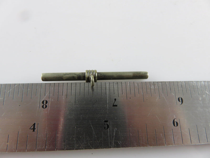 Antique Original Sterling Silver T-Bar for Pocket Watch Chain - Just Stuff I Sell