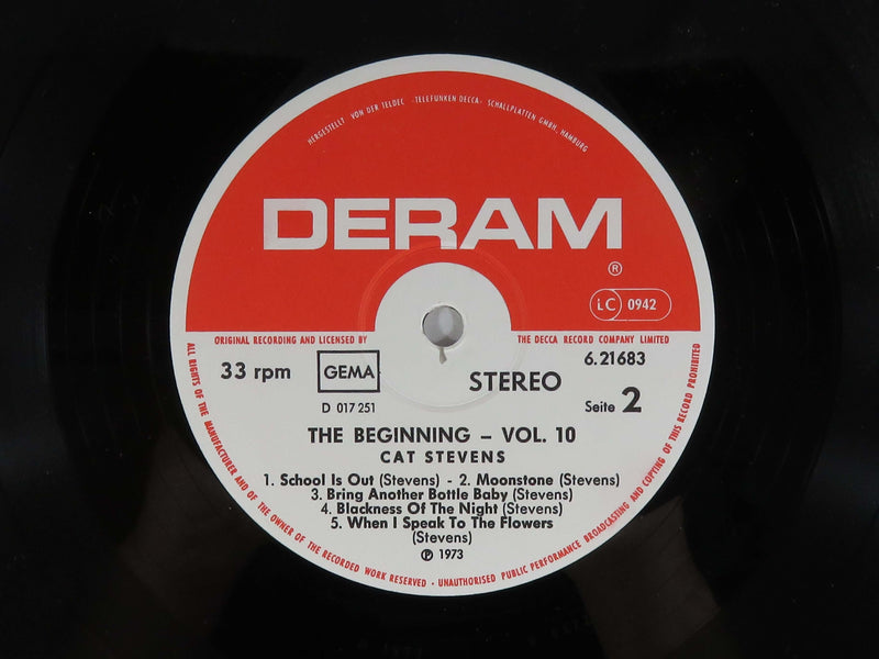 Cat Stevens The Beginning Vol. 10 Deram Records German Release NDM 820 Vinyl Album