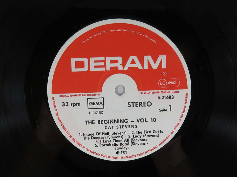 Cat Stevens The Beginning Vol. 10 Deram Records German Release NDM 820 Vinyl Album