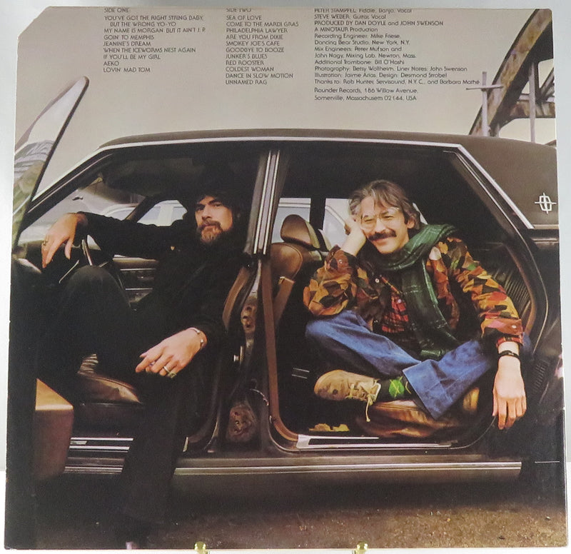 Stampfel & Weber Going Nowhere Fast 1981 Rounder Records 3051 Corner Cut Vinyl Album