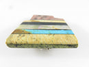 Mary Louise Tafoya Kewa Pueblo NM Native American Mosaic Pendant Brooch - Just Stuff I Sell