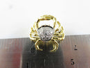 Spark Creations 18KT Yellow Gold Diamond Cluster Crab Lapel Pin Brooch Coastal Beach Pin - Just Stuff I Sell