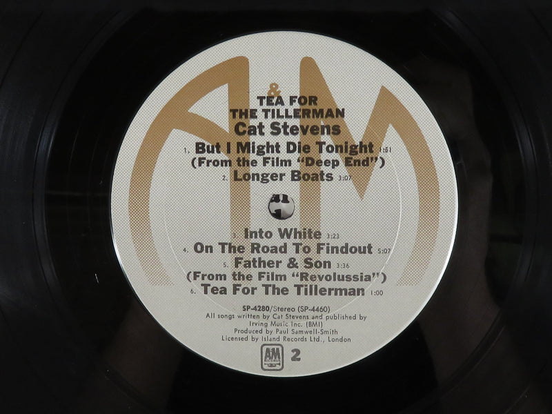 Tea for the Tillerman Cat Stevens A&M Records SP-4280 1973 Terre Haute Pressing Vinyl Album