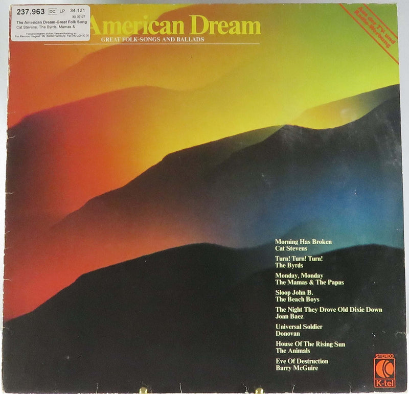American Dream Great Folk-Songs and Ballads Various Artists Swiss K-tel Records