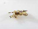 14K Butterfly Diamond Encrusted Emerald Eyes Designer Pendant Pin Frank J Golden - Just Stuff I Sell
