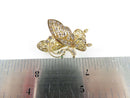 14K Butterfly Diamond Encrusted Emerald Eyes Designer Pendant Pin Frank J Golden - Just Stuff I Sell