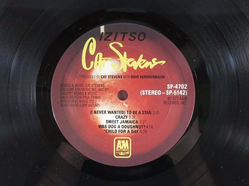 Cat Stevens IZITSO Gatefold 1977 A&M Records Monarch Pressing w/Insert SP-4702 V