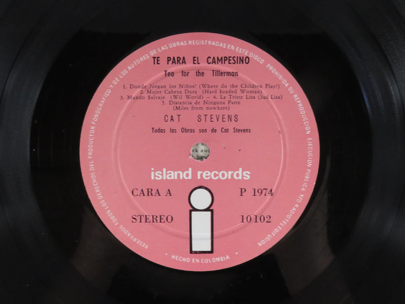 Tea for the Tillerman Cat Stevens Island Records 1012 1974 Rare Columbia Copy Vinyl Album