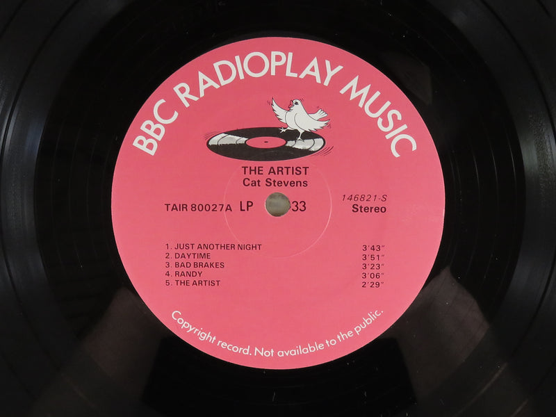 Super Rare BBC Radioplay Music The Artist Cat Stevens c1980 TAIR 80027 Vinyl Album