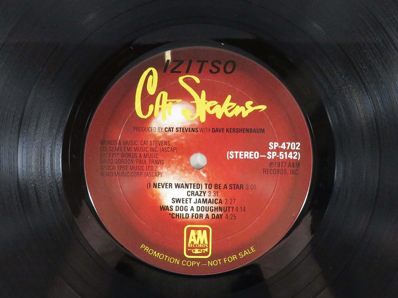 Cat Stevens IZITSO Promotional Copy 1977 A&M Records Monarch Pressing SP-4702 Vinyl Album