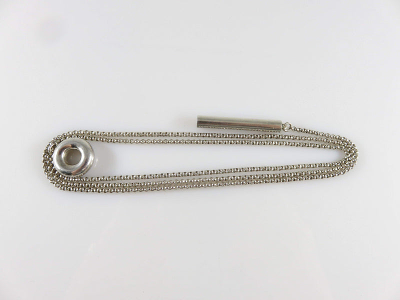 Georg Jensen Sterling Silver Designer Lariat Chain Necklace 31" Adjustable Length - Just Stuff I Sell