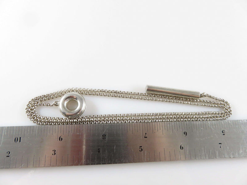 Georg Jensen Sterling Silver Designer Lariat Chain Necklace 31" Adjustable Length - Just Stuff I Sell