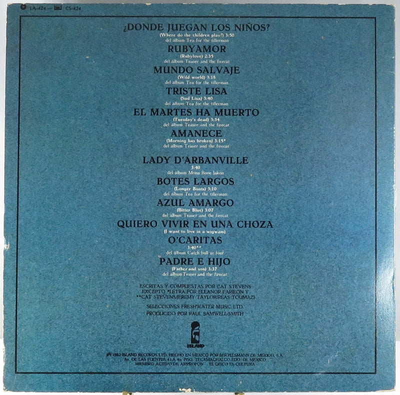 Cat Stevens Morning Has Broken 1982 Island Records LA-424 Mexico Presing Vinyl Album