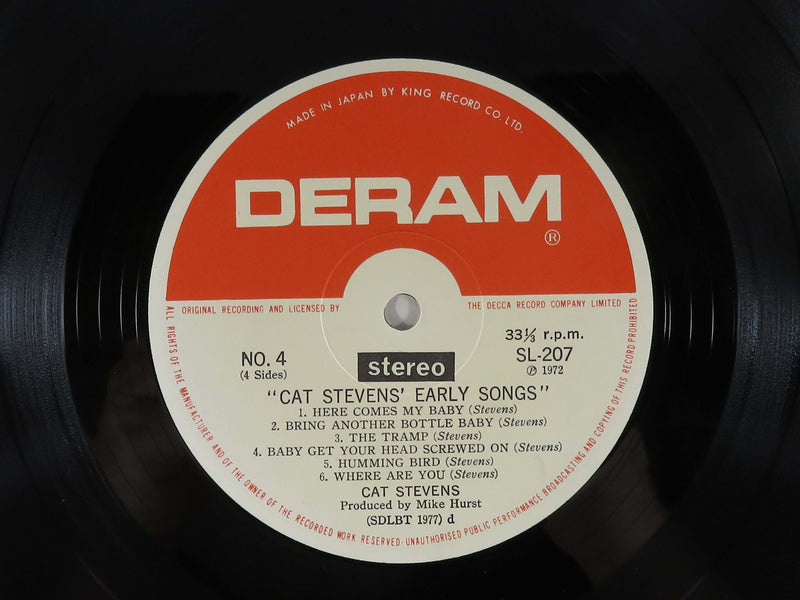 Cat Stevens Early Songs Gatefold 2 x LP Deram Records 1972 Japan SL 206-7 Vinyl