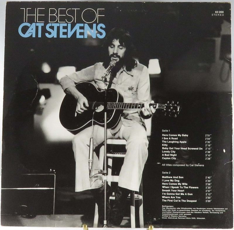 Cat Stevens The Best Of Cat Stevens Decca Records 1978 German Club 63 200 Vinyl Album