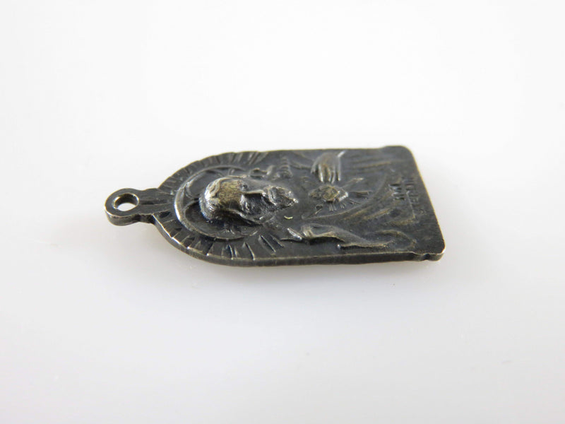 Circa 1930 HMH Sterling St Jude Thaddeus Medal Pendant Exceptional Detail - Just Stuff I Sell