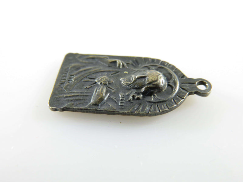 Circa 1930 HMH Sterling St Jude Thaddeus Medal Pendant Exceptional Detail - Just Stuff I Sell