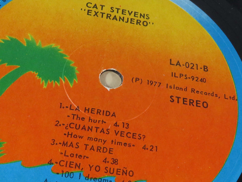 Cat Stevens Foreigner Island Records 1977 Mexico Cover & Label Variation LA-021 Vinyl Album
