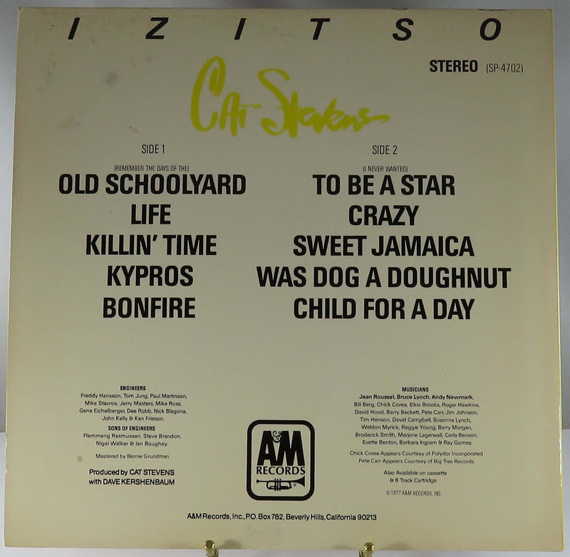 Cat Stevens IZITSO Gatefold 1977 A&M Records Monarch SP-4702 Promo Copy Vinyl Album