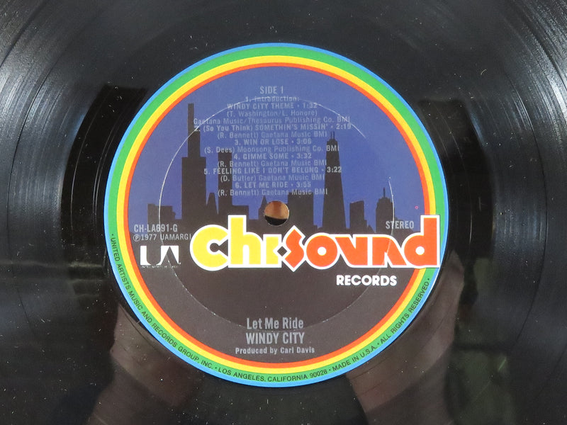 Windy City Let Me Ride UA Chi Sound Records CH-LA691-G 1977 Terre Haute Vinyl Album