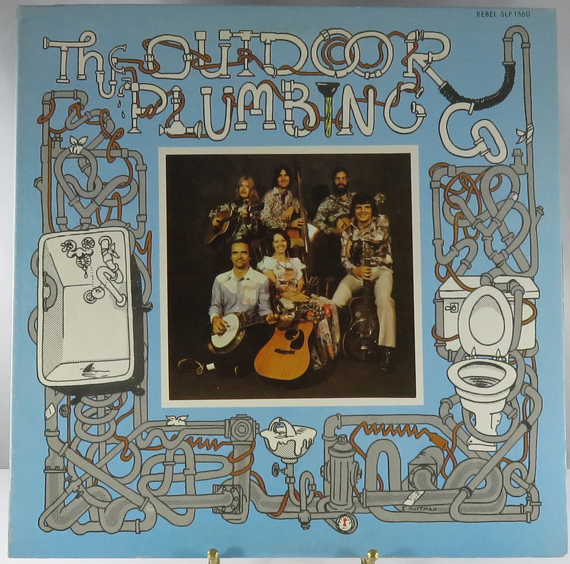 The Outdoor Plumbing Co Self Titled 1976 Rebel Recording Co SLP-1560 Vinyl Album