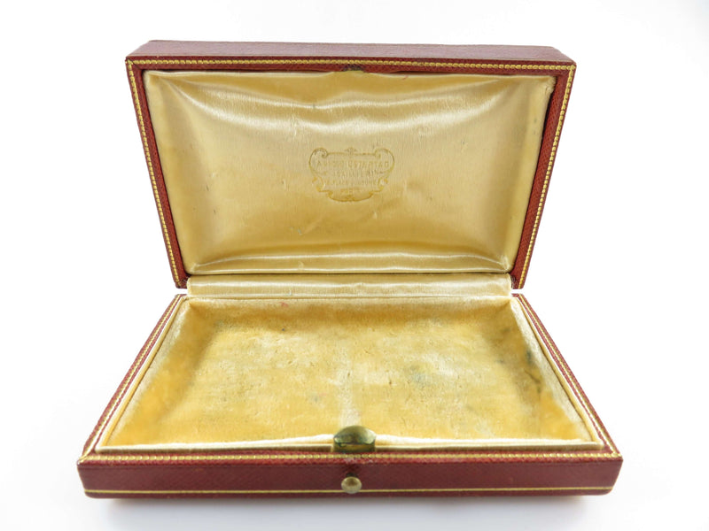 Circa 1930 Leather Pearl Gift Box Arnold Ostertag Joaillier 16 Place Vendôme Paris France