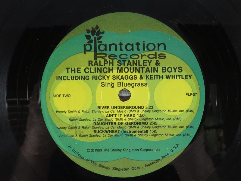 Ralph Stanley and the Clinch Mountain Boys Bluegrass 1983 Plantation Records PLP-57 Vinyl Album