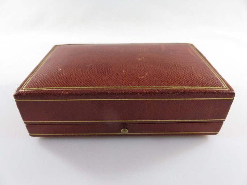 Circa 1930 Leather Pearl Gift Box Arnold Ostertag Joaillier 16 Place V