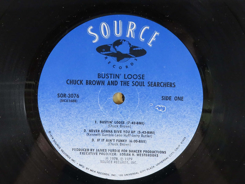Chuck Brown and the Soul Searchers Bustin' Loose Source SOR-3076 Demo Pinckneyville Vinyl Album