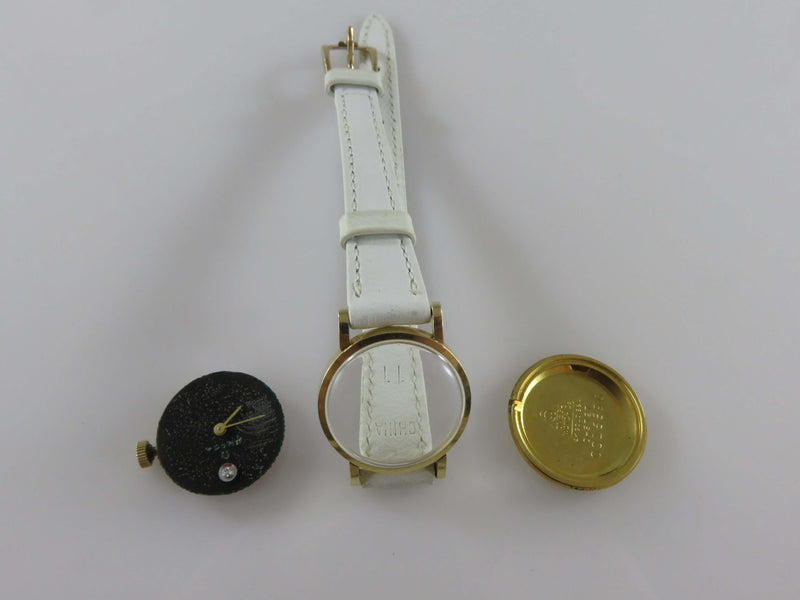 14K Women's 1970 Omega Wrist Watch Calibre 620 17J Works Wind & Run