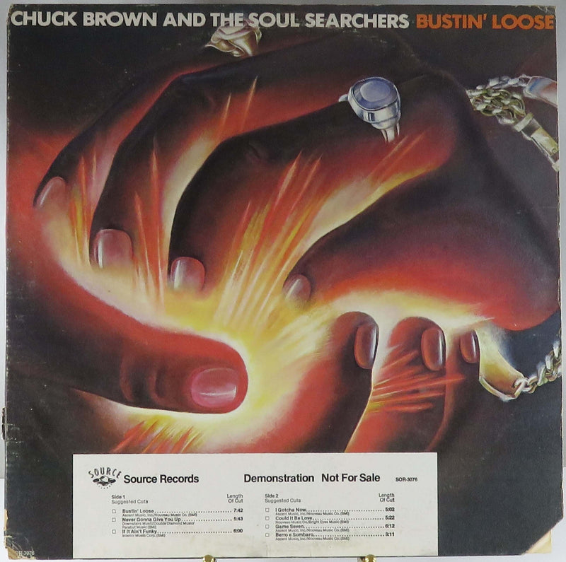 Chuck Brown and the Soul Searchers Bustin' Loose Source SOR-3076 Demo NFS Vinyl Album