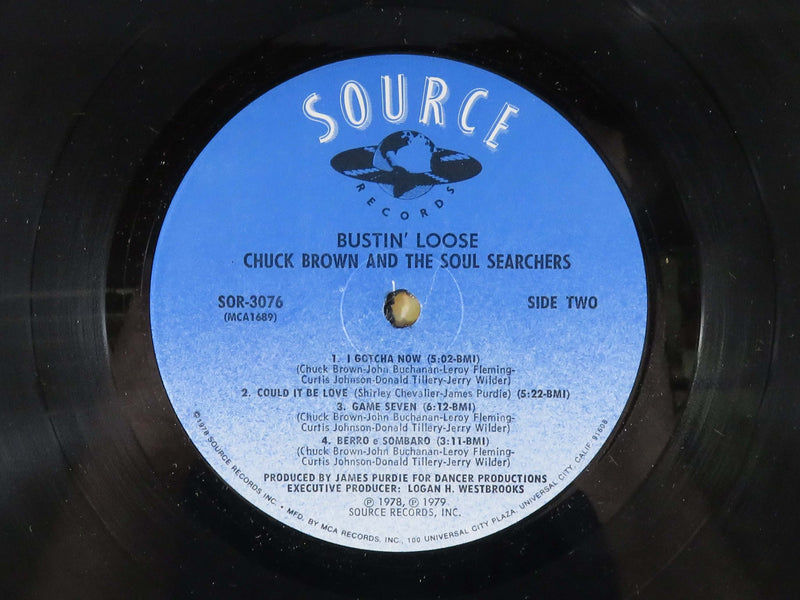 Chuck Brown and the Soul Searchers Bustin' Loose Source SOR-3076 Demo NFS Vinyl Album
