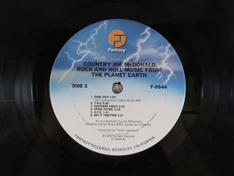 Country Joe McDonald Rock and Roll Music 1978 Fantasy Records F 9544 Vinyl Album