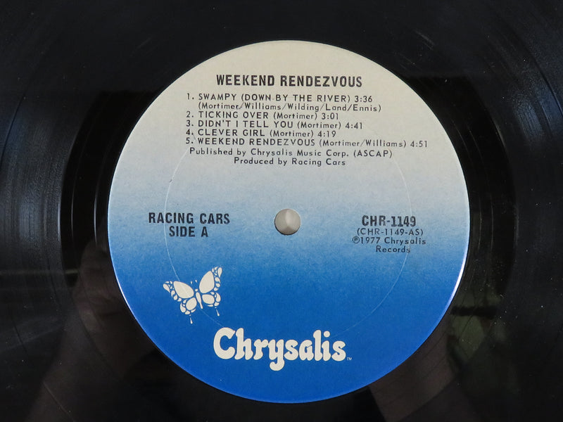 Racing Cars Weekend Rendezvous 1977 Chrysalis Records CHR 1149 Promo Vinyl Album